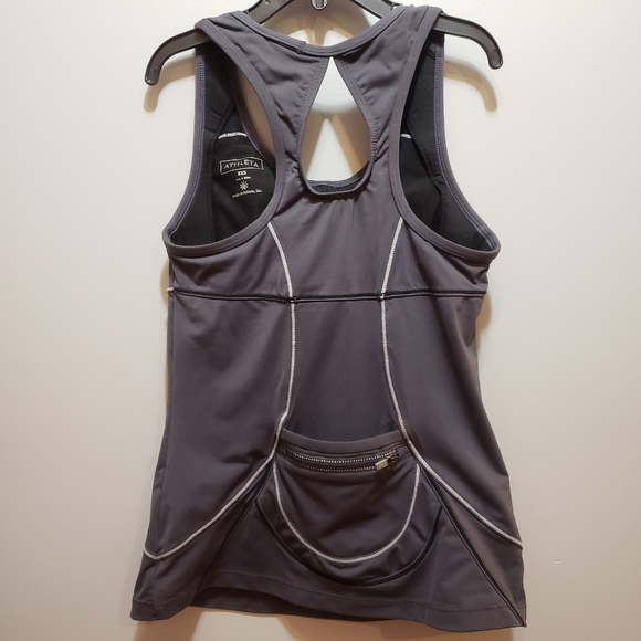 Athleta Tank Top Asphalt Energy Tank Size XXS EUC - Picture 4 of 10